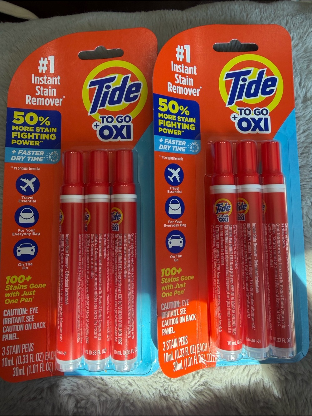 Tide To Go Oxi Instant Stain Remover Pens - 2 Packs of 3